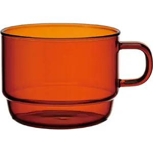 Glass Stacking Mug HARIO Colors Stacking Mug 300 ml amber