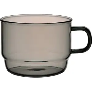 Glass Stacking Mug HARIO Colors Stacking Mug Cup 300 ml gray