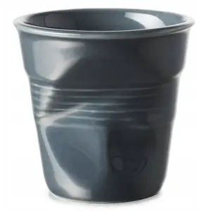 Cup Revol FROISSES Graphite 80 ml — small ceramic cup for serving and tasting