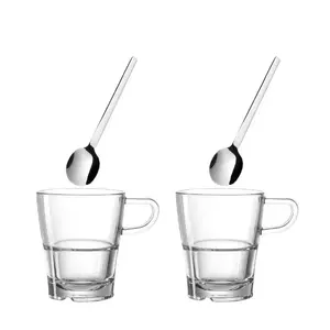 Cup set LEONARDO Senso Brown Transparent for Coffee, 0.25 L, 2 pcs