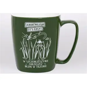 Ceramic mug Nadwyraz.com model 505279 green — single-piece drinking cup