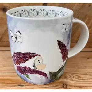 Ceramic Mug TEKA Kubek M91 Motyle i budleja