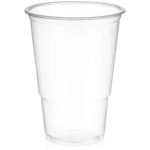 Viensreiz lietojami plastmasas krūzes Royal Catering Catersource 40 cl Ø95×125 mm, caurspīdīgas, 50 gab.