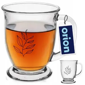 Glass Mug 450 ml No name – 450 ml capacity, clear glass drinking mug
