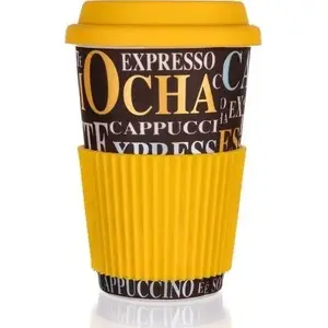 Mug with Lid BANQUET A22210 – ceramic drinking mug with cover