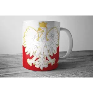 Cup for Christening with Polish Eagle Soliton Kubek Chrzest Polski z Orłem