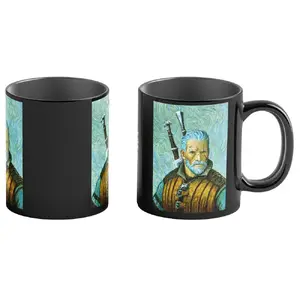 Mug Good Loot The Witcher Geralt & Vincent van Gogh, single 0.45 L, Black/Multicolour