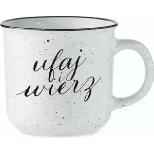 Ceramic Mug Szaron Kubek vintage - Ufaj wierz by Szaron, 300–350 ml
