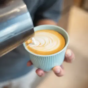 LOVERAMICS Brewers Kubek  250 мл Тестовая чашка с тиснением Celadon Blue