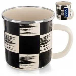 Enamelled Stainless Steel Decorative Mug Emalia Pleszew 400 ml — Induction & Gas Compatible