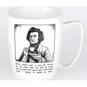 Ceramic Mug Nadwyraz.com Adam Mickiewicz 494133 white