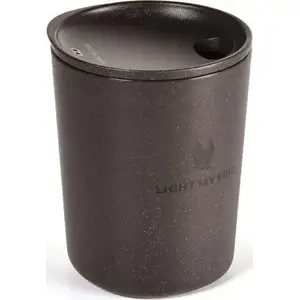 Travel cup with lid Light My Fire MyCup'n Lid Original — reusable drinking cup, cacao color