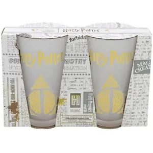 Glass set — Harry Potter Golden Magic collection, 2-pack 490 ml each in decorative gift box