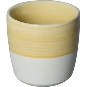 Чашка LOVERAMICS Dale Harris Flat White 150 мл желтая