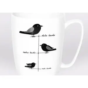 Ceramic Mug Nadwyraz.com model 494129 white, drinking cup, dishwasher-safe (white) 