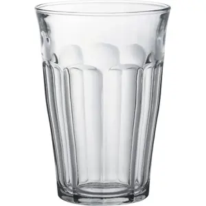 Glass tumbler DURALEX PICARDIE 360 ml — set of 6, tempered borosilicate drinkware