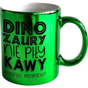 KUKARTKA mug ON-004 Dinozaury ceramic drinking cup, printed dinosaur design