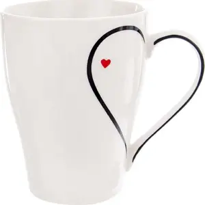 Porcelain mug with handle ORION 0.38 L for coffee and tea