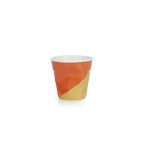 Ceramic Mugs Revol Kubeczek Froisses Twist Orange Up 80 ml