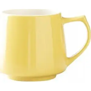 Ceramic mug Origami Aroma 320 ml — yellow