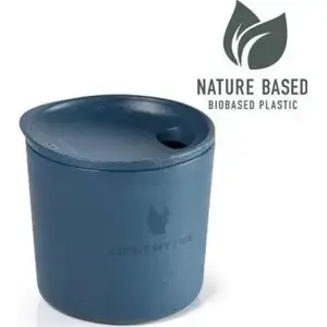 Cup with Lid Light My Fire MyCup'n Lid Short — compact reusable travel cup, hazy blue