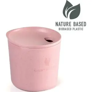 Travel Mug Light My Fire MyCup'n Lid Short — reusable cup with spill‑resistant lid, compact size, dustypink