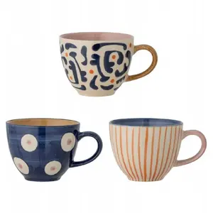 Ceramic Mug Bloomingville Kubek Niebieski — Bloomingville 82062632