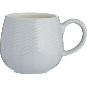 Mason Cash Mugg Embossed CHEVRON Mason Cash® keramikas krūze ar reljefu 'chevron' rakstā