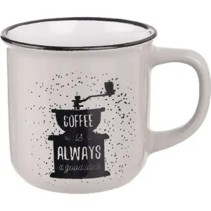 Ceramic mug with handle ORION 370 ml – model 55015 (for coffee and tea)