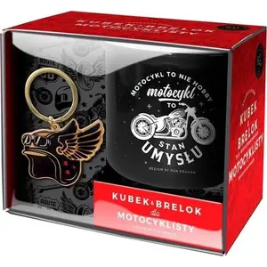 Pan Dragon mug and keychain set Hobby-Motocykl model 453584 – ceramic mug and metal keyring