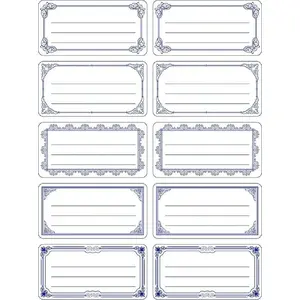 Label stickers Titanum 240 pcs white-blue — pack of 240 adhesive labels