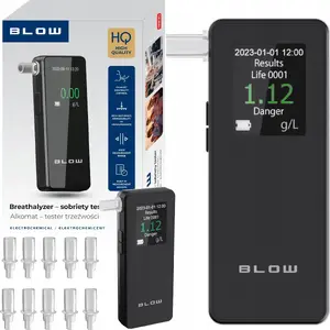 Alkotestētājs 4World BLOW 9900 Black — personiskais elpas tests, kompakts