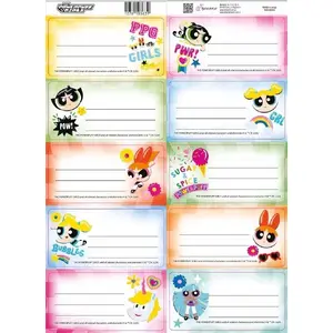 Sticker set for notebooks TEKA Atomówki — decorative school stickers, MPN 610325