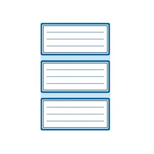 Self-adhesive labels HERLITZ 830240 Rectangle Blue/White 9 pcs, sheet 8×12.5 cm