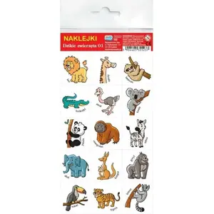 Wall stickers TEKA Teka Naklejki Dzikie zwierzęta – decorative animal-themed wall decals