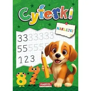 Uzlīmju komplekts ar cipariem Martel — 'Cyferki z naklejkami' (MPN 9788368520217)