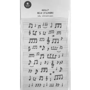 Decorative Music Notes Stickers BT21 – themed adhesive decals for decoration