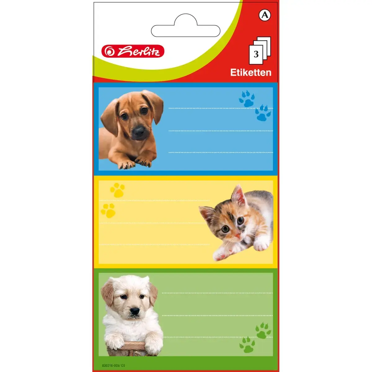 Self-adhesive labels HERLITZ 830216 — 9 pcs Photo 2