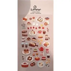 Decorative stickers BT21 – sweets design, pack of assorted character stickers
