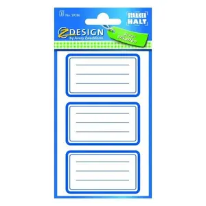 Self-adhesive labels Avery Zweckform 59286 — Rounded rectangle, Permanent, White, 9 pcs, 7.6×12 cm sheet