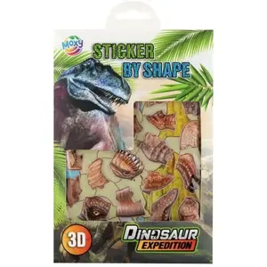 BT21 Naklejki po kształtach 3D T.Rex EDUKAMP — 3D shaped stickers, T.Rex design