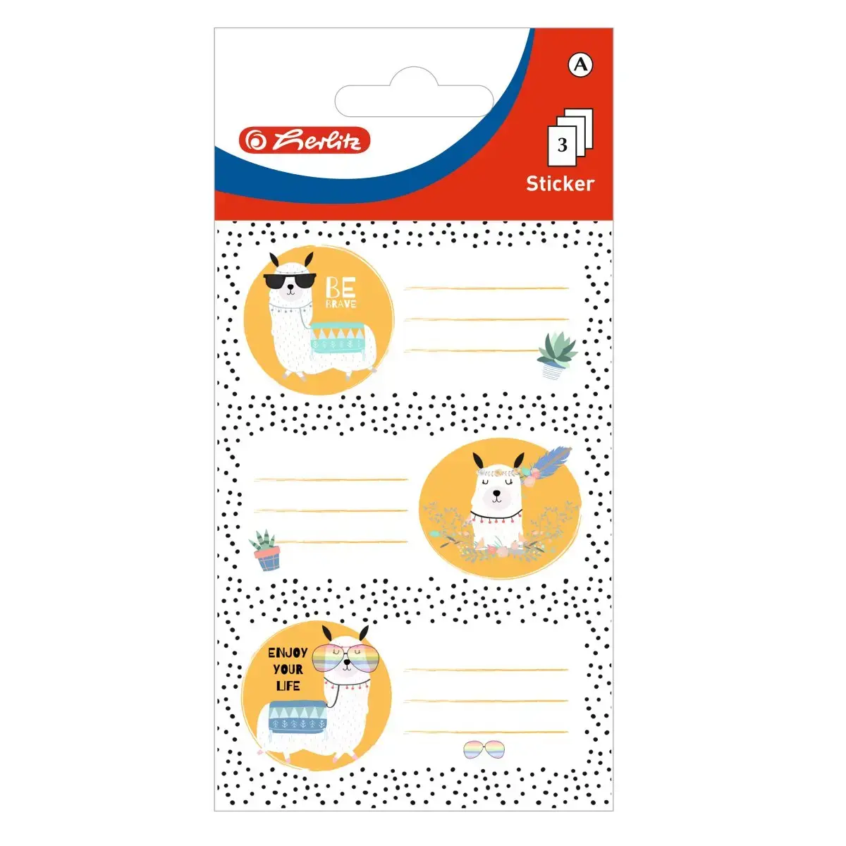 HERLITZ self-adhesive labels 50034284 — 9 pcs Photo 2