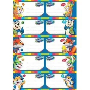 Sticker set for A5 notebooks HERLITZ — 20 pieces, assorted designs