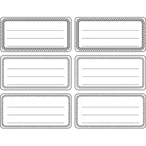 Label stickers Titanum 144 pcs white and black — pack of 144 adhesive labels