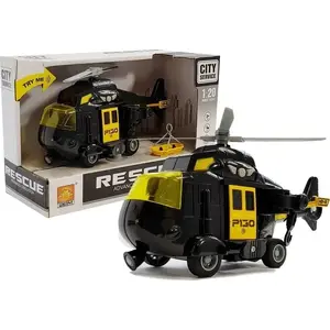 Игрушечный спасательный вертолёт на батарейках LEAN Sport 1:20 с звуком и подсветкой