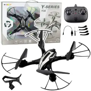 Remote Control Drone LEANToys Y30 with LED Lights, Gyroscope, 360° Flip, Lightweight