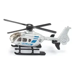 Helicopter, Siku model 0807 — metal and plastic construction, black/blue/silver finish