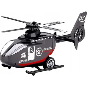 Toy pull-back helicopter TEKA model 593607 — pull-back motor, small collectible toy