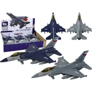 Toy Friction-Powered Airplane LEANToys Model 16285 — blue or gray