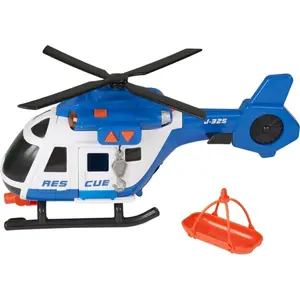 Rotaļu glābšanas helikopters Teamsterz Mighty Machines Large Rescue Helicopter ar gaismām un skaņām